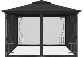 vidaXL Κιόσκι με Δίχτυα Ανθρακί 300 x 400 x 265 εκ.