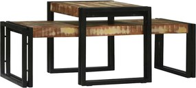 vidaXL Τραπεζάκι σαλονιού 2 τμχ. Πολύχρωμο 48 x 40 x 40 εκ