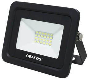 Προβολέας LED 20W SMD 6400K Slim Μαύρος EVIVAK 100004