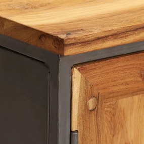 vidaXL Ντουλάπι 65 x 30 x 70 εκ. Ανακυκλωμένο Ξύλο Teak &amp; Ατσάλι