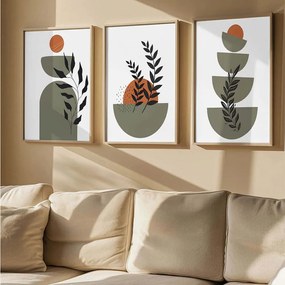 Κάδρα (Σετ 3Τμχ) 786DKT1815 33x48cm Multi Wallity Κάθετοι Mdf,Ξύλο