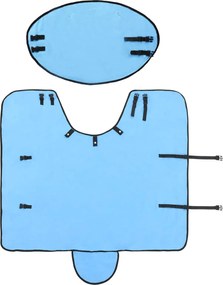 vidaXL Σαμάρι Ίππου Σκούρο Aqua Πολυεστέρας