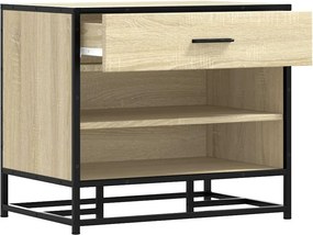 vidaXL Πάγκος παπουτσιών Δρυς sonoma 60x40x53,5 cm Επεξεργασμένο ξύλο
