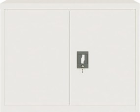 vidaXL Αρχειοθήκη Λευκή 90 x 40 x 70 εκ. από Ατσάλι