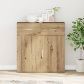 vidaXL Πλαϊνό γραφείο artisan δρυς 79 x 38 x 80 εκ Επεξεργασμένο ξύλο