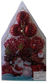 Σετ Χριστουγεννιάτικα στολίδια - 5cm - 12pcs - 023919-023919