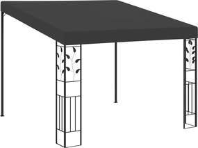 vidaXL Κιόσκι Επιτοίχιο Ανθρακί 3 x 3 x 2,5 μ.