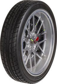 Ρολόι Τοίχου Ρόδα Αυτοκινήτου Με 16 LED Πλαστικό Φ35cm