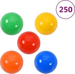 vidaXL Μπάλες για Παιδική Πισίνα 250 τεμ. Πολύχρωμες