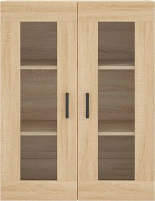 vidaXL Ντουλάπι Sonoma δρυς 69,5 x 34 x 180 εκ. από Επεξεργασμένο Ξύλο