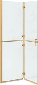 vidaXL Τοίχος Walk-In Ντους Χρυσό 120 x 6,5 x 190 εκ.