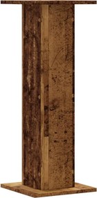 vidaXL Βάσεις Φυτών 2 τεμ. Όψη Παλαιού Ξύλου 30x30x80 εκ. Επεξ. Ξύλο