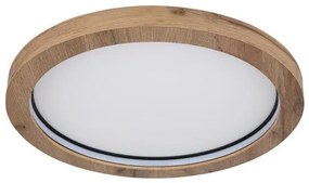 Πλαφονιέρα Φωτιστικό Οροφής LED RGB 24W/4W Καφέ-Μαύρο Branza 41374-24R Globo Lighting-41374-24R-Καφέ 41374-24R