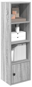vidaXL Βιβλιοθήκη Γκρι Sonoma 31x24x102 εκ. από Επεξεργασμένο Ξύλο