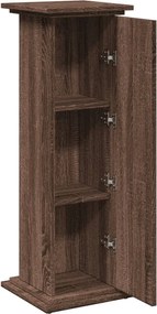 vidaXL Βάση Οθόνης με Αποθ. Καφέ Δρυς 31x30x90 εκ. Επεξεργασμένο Ξύλο