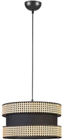 Φωτιστικό Οροφής Vegas 941RTN1203 Φ45x70cm E27 40W Natural-Black Opviq