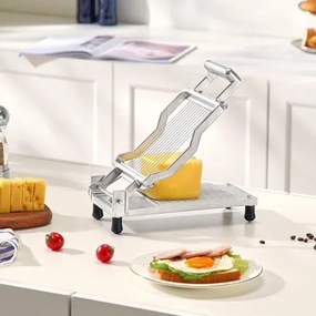 VEVOR Cheese Cutter with Wire Cheeser Butter Cutting 0.2&quot; Thin Cheese Slicer