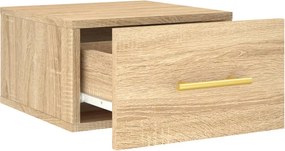 vidaXL Κομοδίνα Επιτοίχια Sonoma Δρυς 35 x 35 x 20 εκ.
