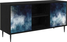 vidaXL Ντουλάπι TV RAALTE 102 x 33 x 51 εκ Μαύρη Δρυς