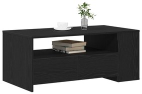 vidaXL Μαύρο Τραπεζάκι Σαλονιού 102x55x43.5 εκ Κατασκευασμένο από Μηχανικά Ξύλα
