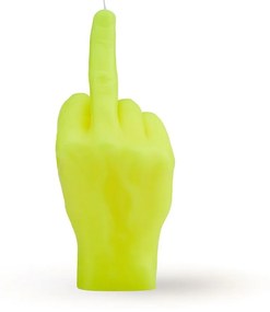 Κερί Χειρονομίας F@ck You 380gr 20x9x8cm Fluo Yellow Candle Hand Παραφίνη