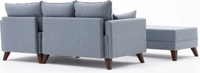 Corner Sofa-Bed Bella Soft Mini Köşe Right - Blue Blue