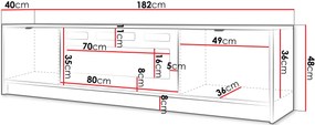 Έπιπλο τηλεόρασης Tireno 2D EF-Mpez