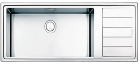 Apell Linear Plus LNP1161 R Ανοξείδωτος Λείος Ένθετος Νεροχύτης Με 1 Γούρνα Και Ποδιά Δεξιά 116x50 cm