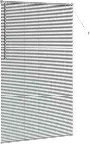 vidaXL Βενετσιάνικες Ρόδες Ασημί 220 x 130 εκ Αλουμίνιο