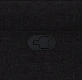 vidaXL Πολυθρόνα Ανακλινόμενη Μαύρη Υφασμάτινη