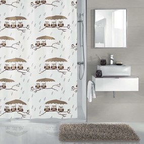 Κουρτίνα Μπάνιου Eulen 5222 Taupe Kleine Wolke 180Πx200Υ 180x200cm Πολυέστερ