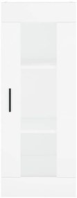 vidaXL Ντουλάπι Λευκό 34,5 x 34 x 180 εκ. από Επεξεργασμένο Ξύλο