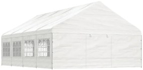 vidaXL Κιόσκι με Τέντα Λευκό 8,92 x 5,88 x 3,75 μ. από Πολυαιθυλένιο