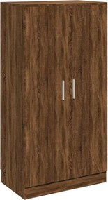 vidaXL Παπουτσοθήκη Καφέ Δρυς 55x35x108 εκ. από Τεχνητό Ξύλο