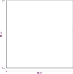 vidaXL Ύφασμα Τραπέζης Σκούρο Γκρι 90 x 90 cm Πολυεστέρας τετράγωνο
