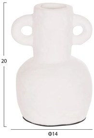 ΔΙΑΚΟΣΜΗΤΙΚΟ ΒΑΖΟ ΣΕΙΡΑ CLAYVON HM4406 ΤΕΡΑΚΟΤΑ ΣΕ ΛΕΥΚΟ Φ14x20Υεκ. (1 Τεμμάχια)