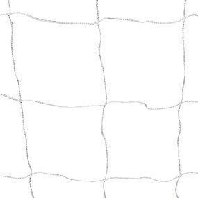 Τέρματα Ποδοσφαίρου 2 τεμ Λευκά 182x61x122 εκ Ατσάλινα + Δίχτυα - Λευκό