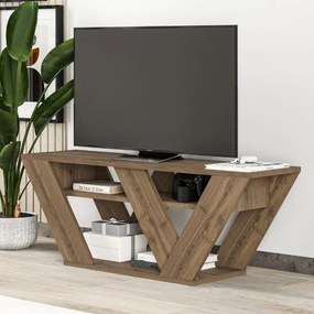 Megapap Έπιπλο Τηλεόρασης Pipralla Ανοιχτό Καρυδί 110x30x40εκ.