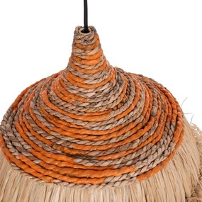 Φωτιστικό Οροφής SIFO C4714 Ίνες Sisal &amp; Μπανάνας Φυσικό - Mix Φ35x45Υ εκ. 35x35x45 εκ.