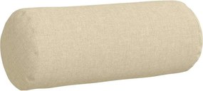 vidaXL Μαξιλάρια Στήριγμα 2 pcs Κρεμ Ø 15 x 40 εκ ύφασμα