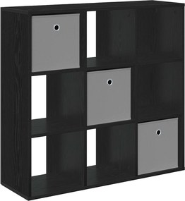 vidaXL Πλαϊνό γραφείο Μαύρη Οξυά 88,5 x 29 x 84,5 εκ.