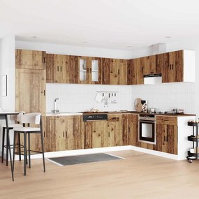 vidaXL Βάση νιπτήρα 2 pcs Καφέ 80 x 46 x 84.5 εκ. Επεξεργασμένο ξύλο