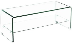 Τραπεζάκι σαλονιού γυαλί Glasser Clear 100x50x43cm