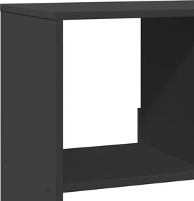 vidaXL Βιβλιοθήκη Μαύρη 100x33x125,5 εκ. από Επεξεργασμένο Ξύλο