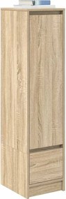 vidaXL Ντουλάπι Sonoma δρυς 29,5x34x119,5 εκ. Επεξεργασμένο Ξύλο