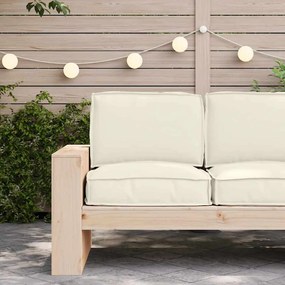vidaXL Σετ Μαξιλαριών Πάγου 2 pcs Κρεμ 60 x 60 x 12 cm Ύφασμα Oxford