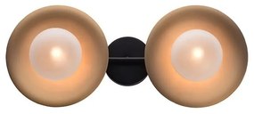 Φωτιστικό Τοίχου - Οροφής HL4322W47BB 2ΧG9 20X47X18 Brass-Black Aca Decor Metal, Glass