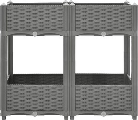 vidaXL Ζαρντινιέρα 80 x 40 x 71 εκ. από Πολυπροπυλένιο