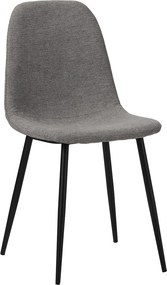 Καρέκλα Τραπεζαρίας (58.5x55x93) Spitishop Daily Black/Grey