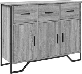 vidaXL Ντουλάπι Γκρι Sonoma 97x32,5x74,5 εκ. από Επεξεργασμένο Ξύλο